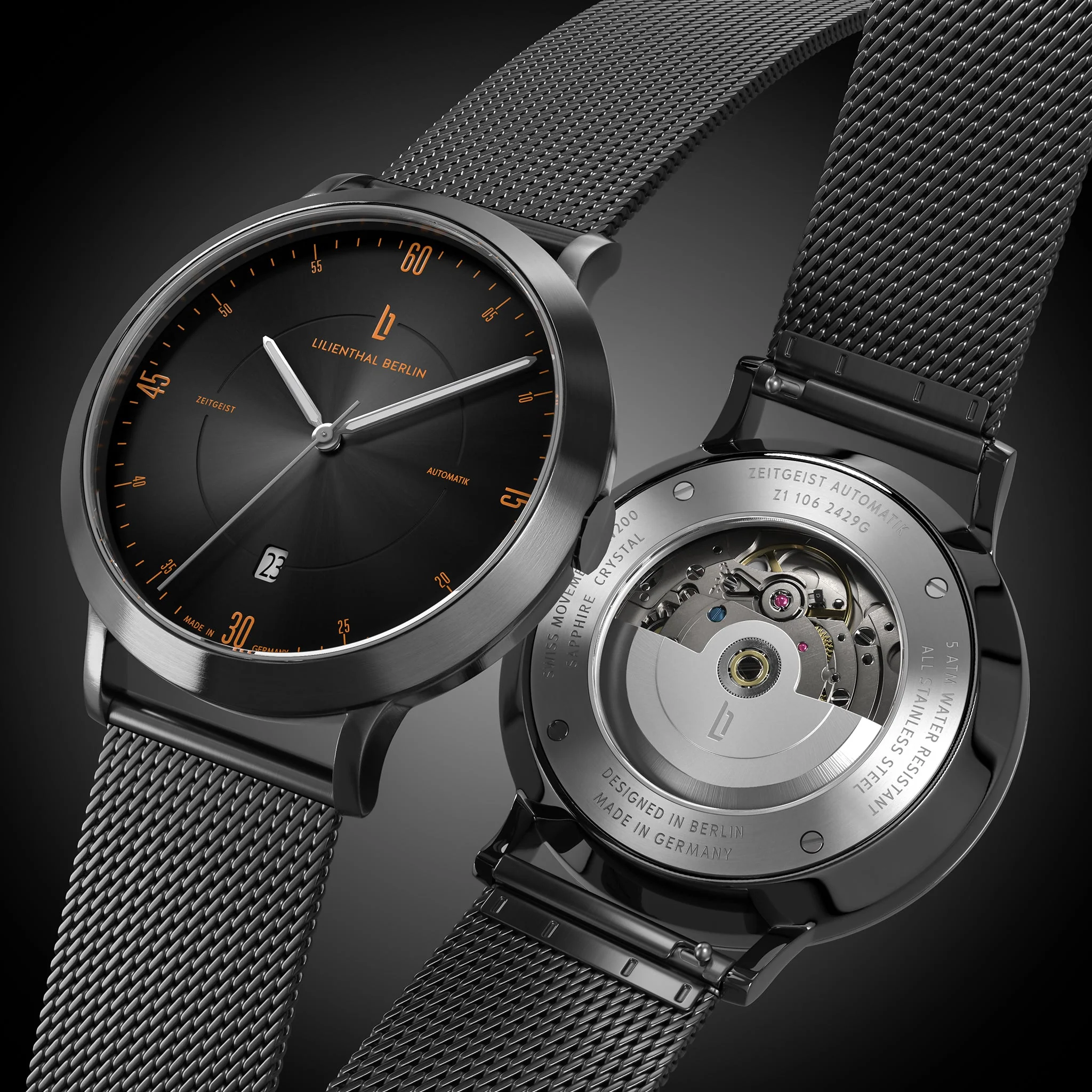 Zeitgeist Automatik – Dark Silver Orange thumbnail 2