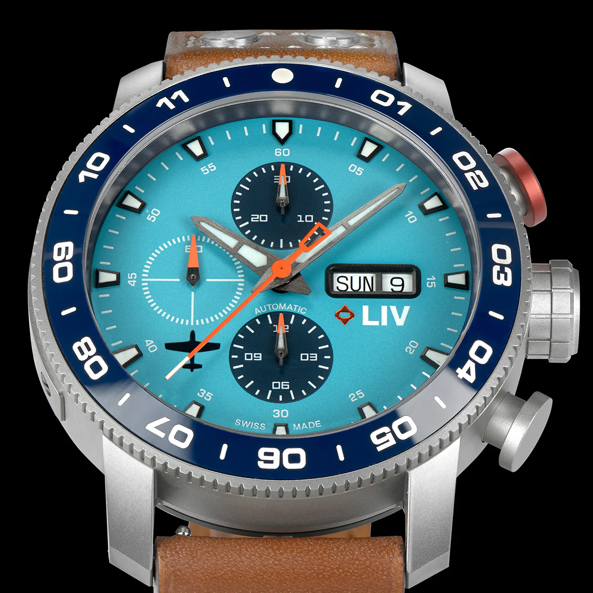 Custom P-51 Big Pilot Cripes In Raw Titanium. thumbnail 2