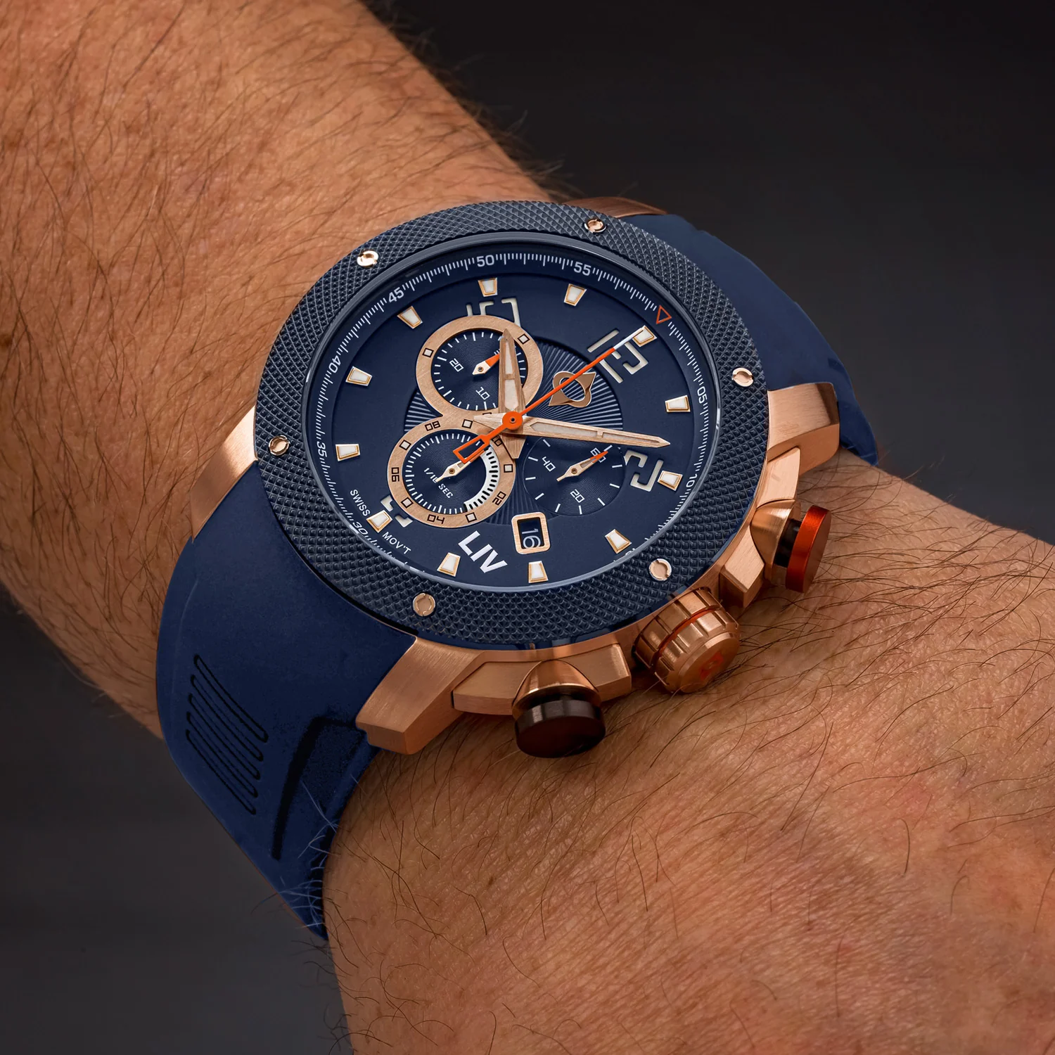 GX1 Titan Blue Rose Chrono thumbnail 2