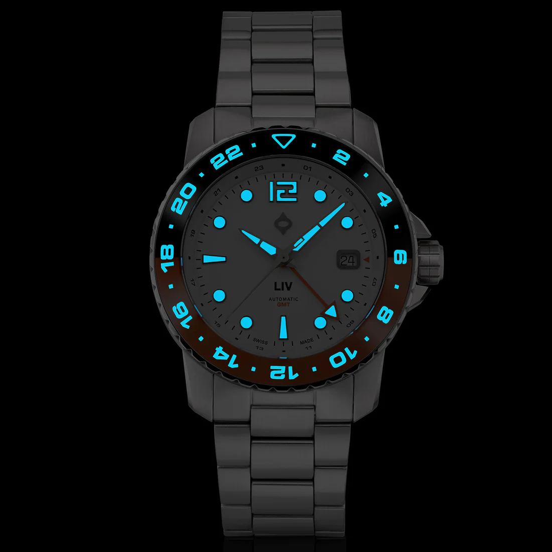 Trekker GMT Day/Night Ceramic // Summit White thumbnail 2