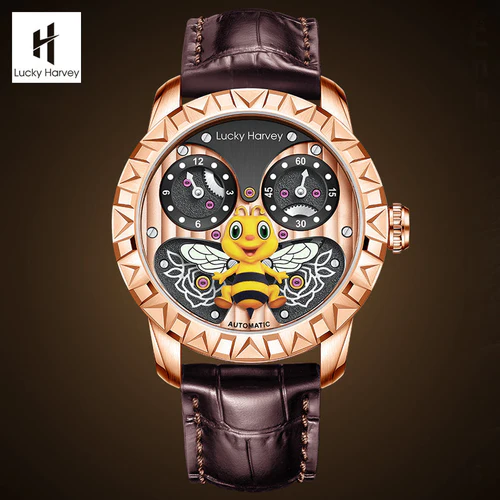 ã€Limited Editionã€2024 Red Enamel Dragon Scale 999 Gold Pearl Automata Watch 100PCS Lucky Harvey thumbnail 2