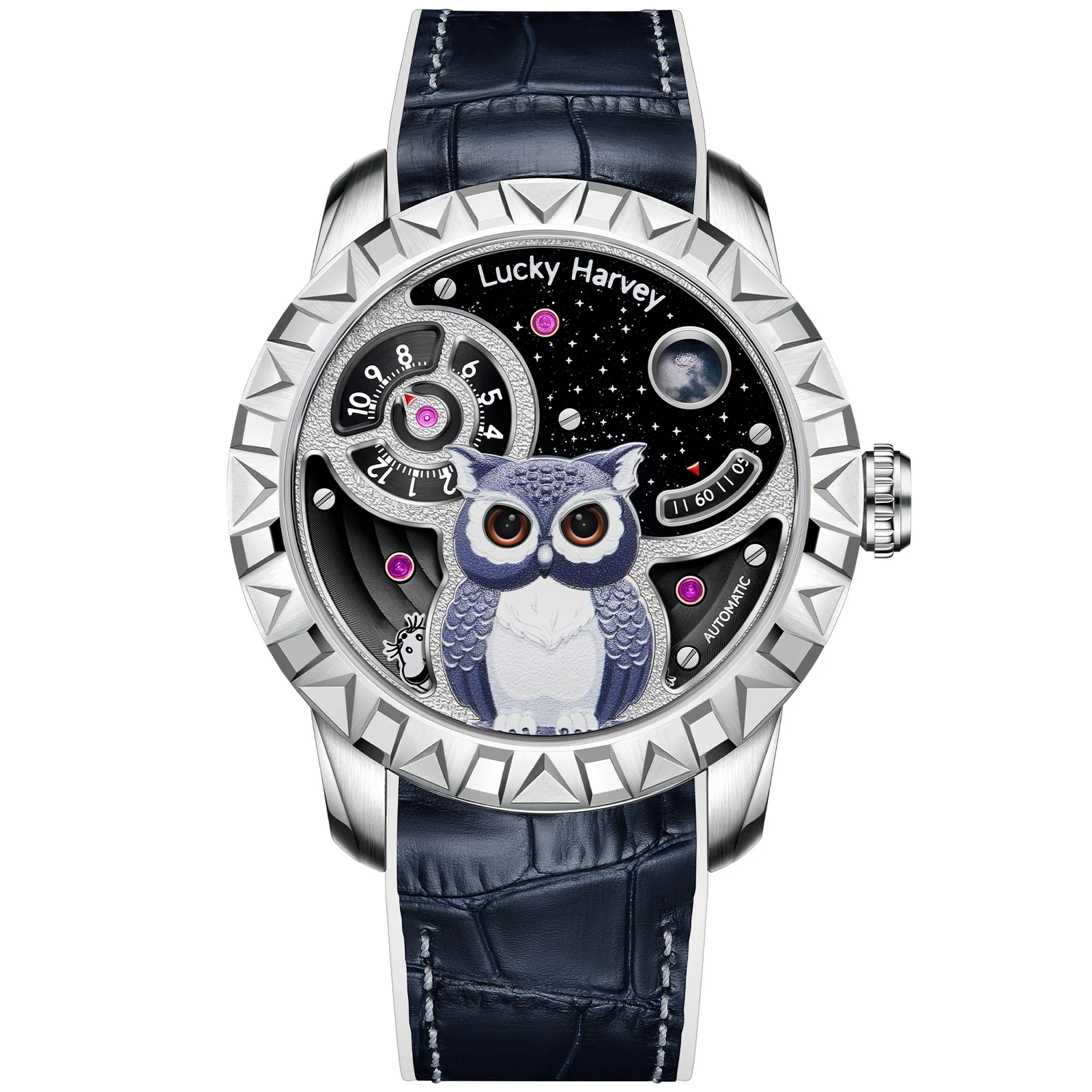 Owl Automatic New Watch Luminous Dial Lucky Harvey thumbnail 2