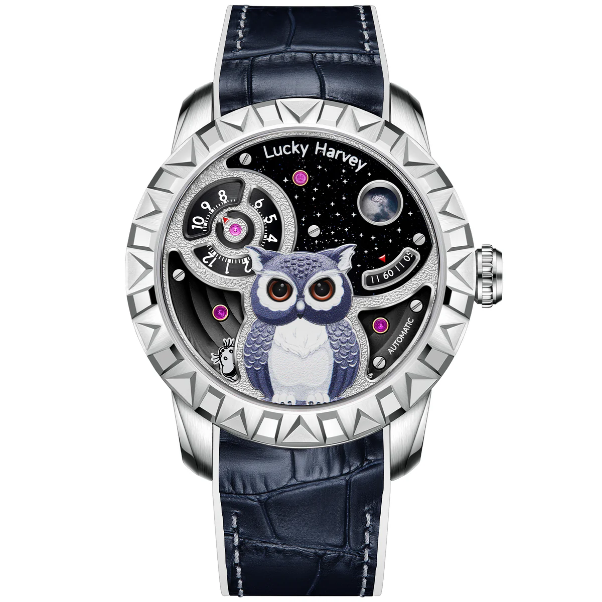 Owl Automatic New Watch Luminous Dial Lucky Harvey thumbnail 3