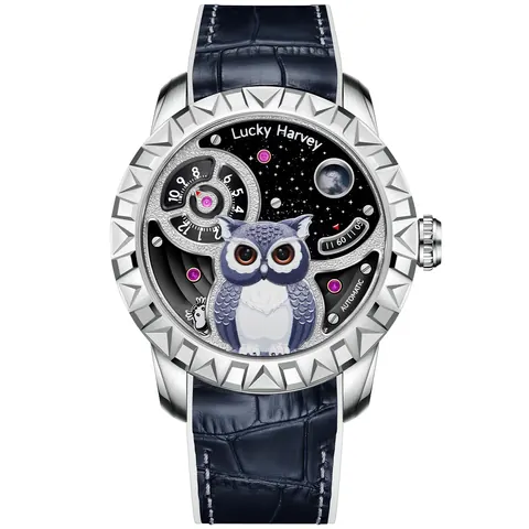 Owl Automatic New Watch Luminous Dial Lucky Harvey