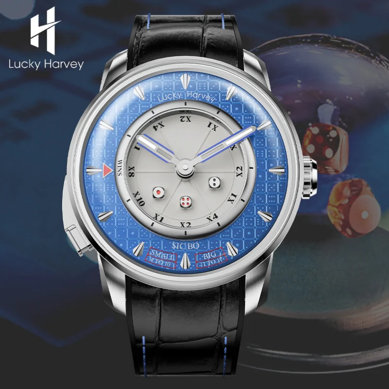 Player Series Blue Sic Bo Automatic Watch Lucky Harvey thumbnail 5