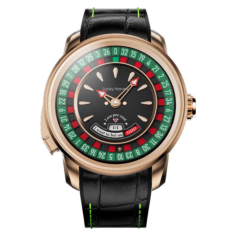 Player Series Gold European Roulette Automatic Watch Lucky Harvey thumbnail 3