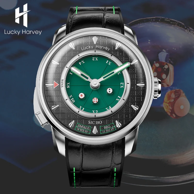 Player Series Green Sic Bo Automatic Watch Lucky Harvey thumbnail 5