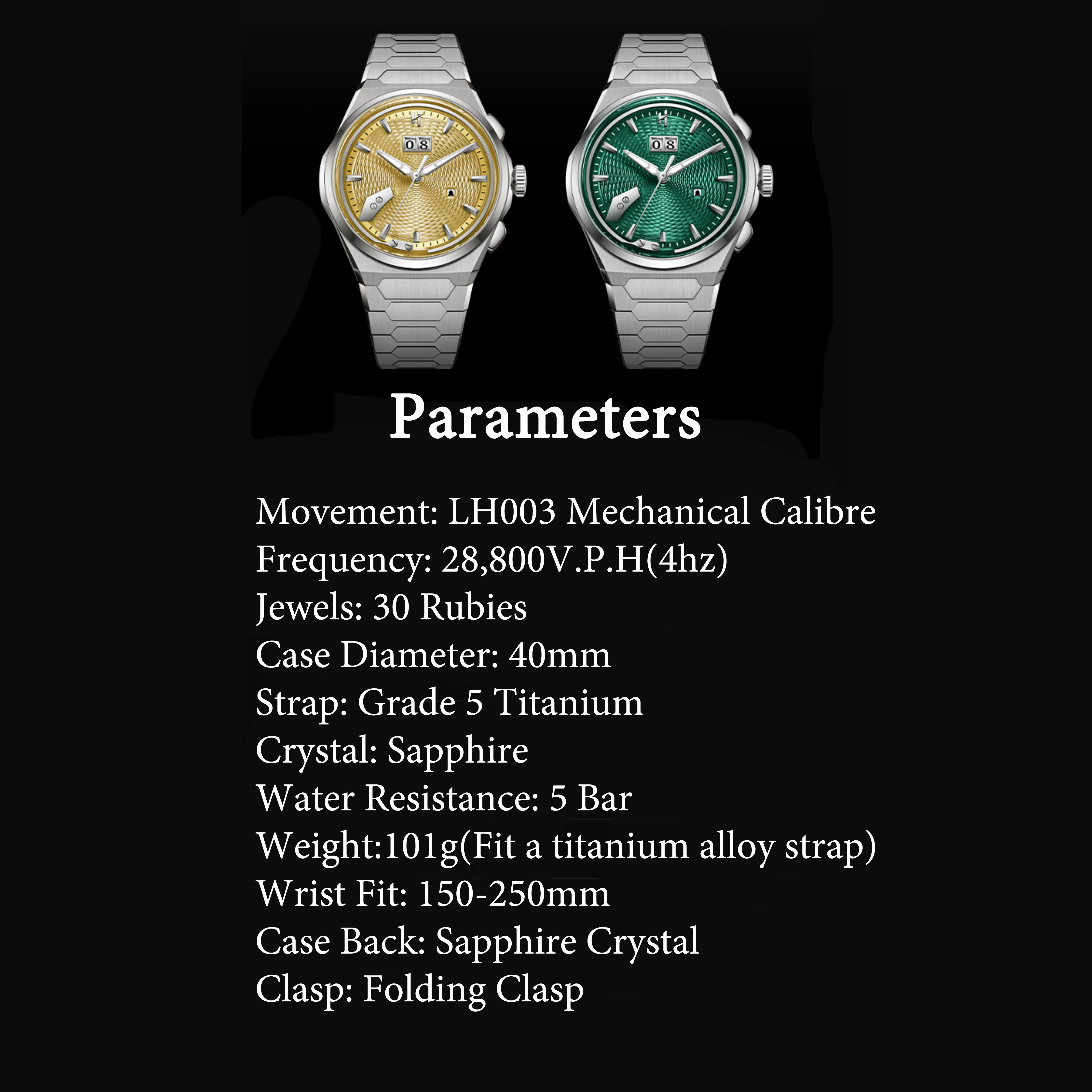 Lucky Harvey Wheat Ear Guilloché Chiming Watch 2.0 Grade 5 Titanium Black Dial - Limited Edition of 50 thumbnail 3