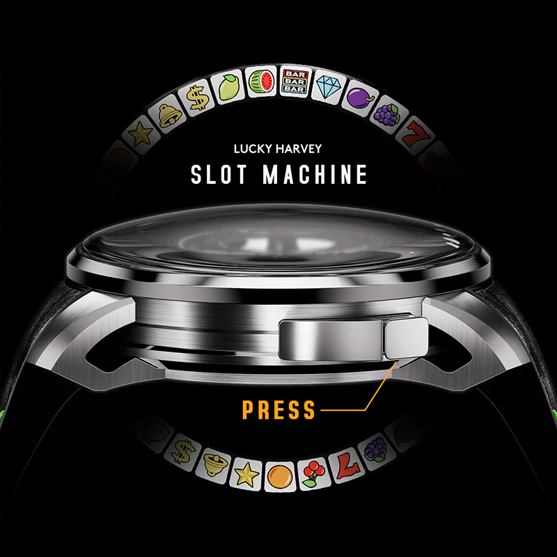 Lucky Harvey White Slot Machine Roulette Watch With Gemstone Hour Markers – Limited Edition of 100 thumbnail 3