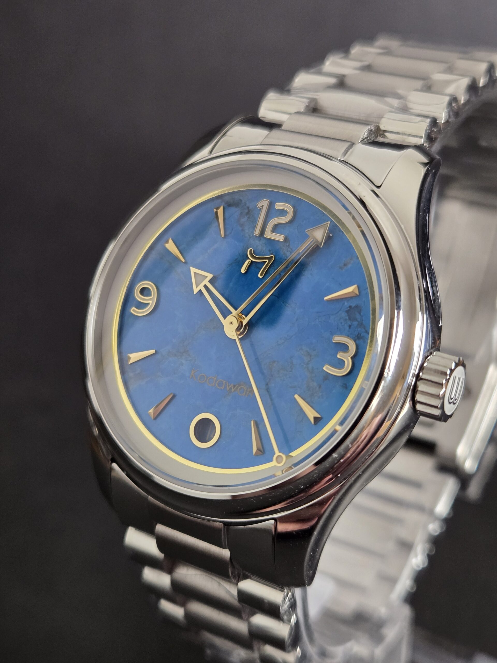 Kodawari – Aomidori Turquoise 37mm – Genuine Stone Dial thumbnail 4