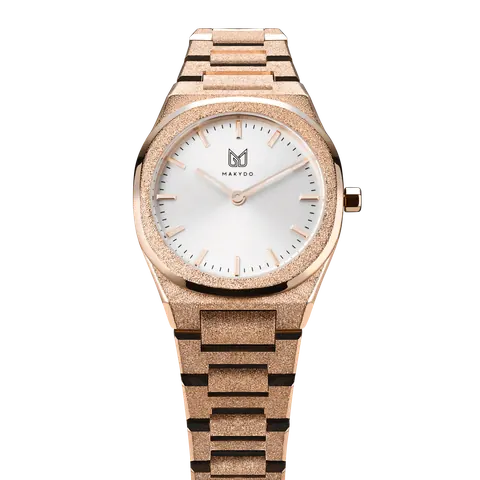 Frosted Rose Gold Pearl White 33
