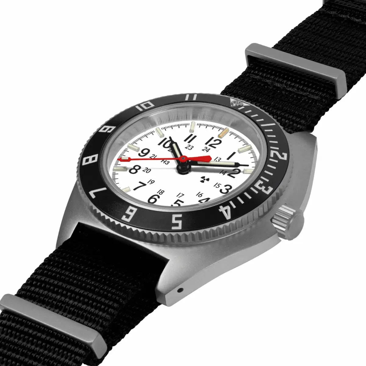 41mm Arctic Steel Navigator Automatic (Arctic SSNAV Auto) on Nylon DEFSTAN thumbnail 4