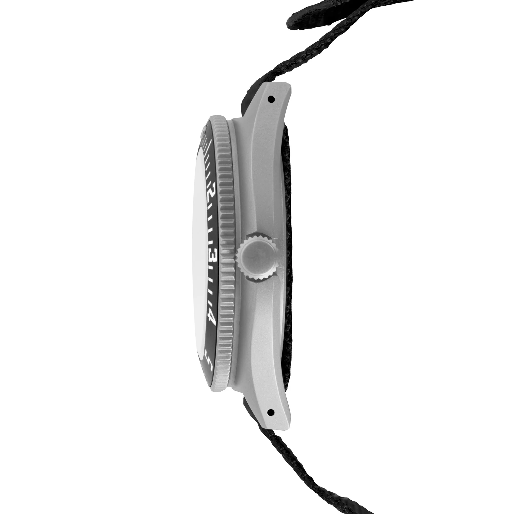 41mm Arctic Steel Navigator w/ Date (SSNAV-D) on Ballistic Nylon thumbnail 3