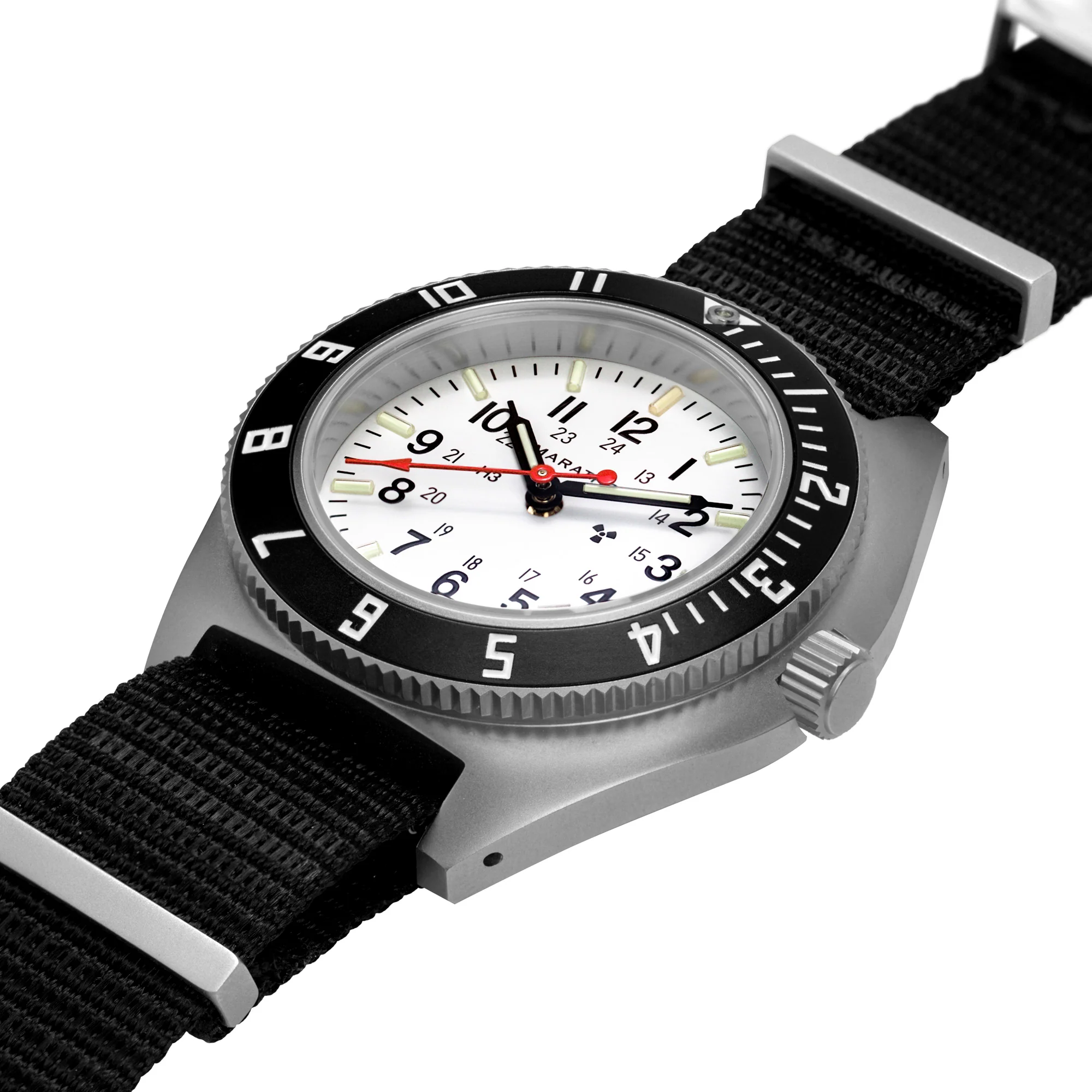 41mm Arctic Steel Navigator w/ Date (SSNAV-D) on Nylon DEFSTAN thumbnail 4
