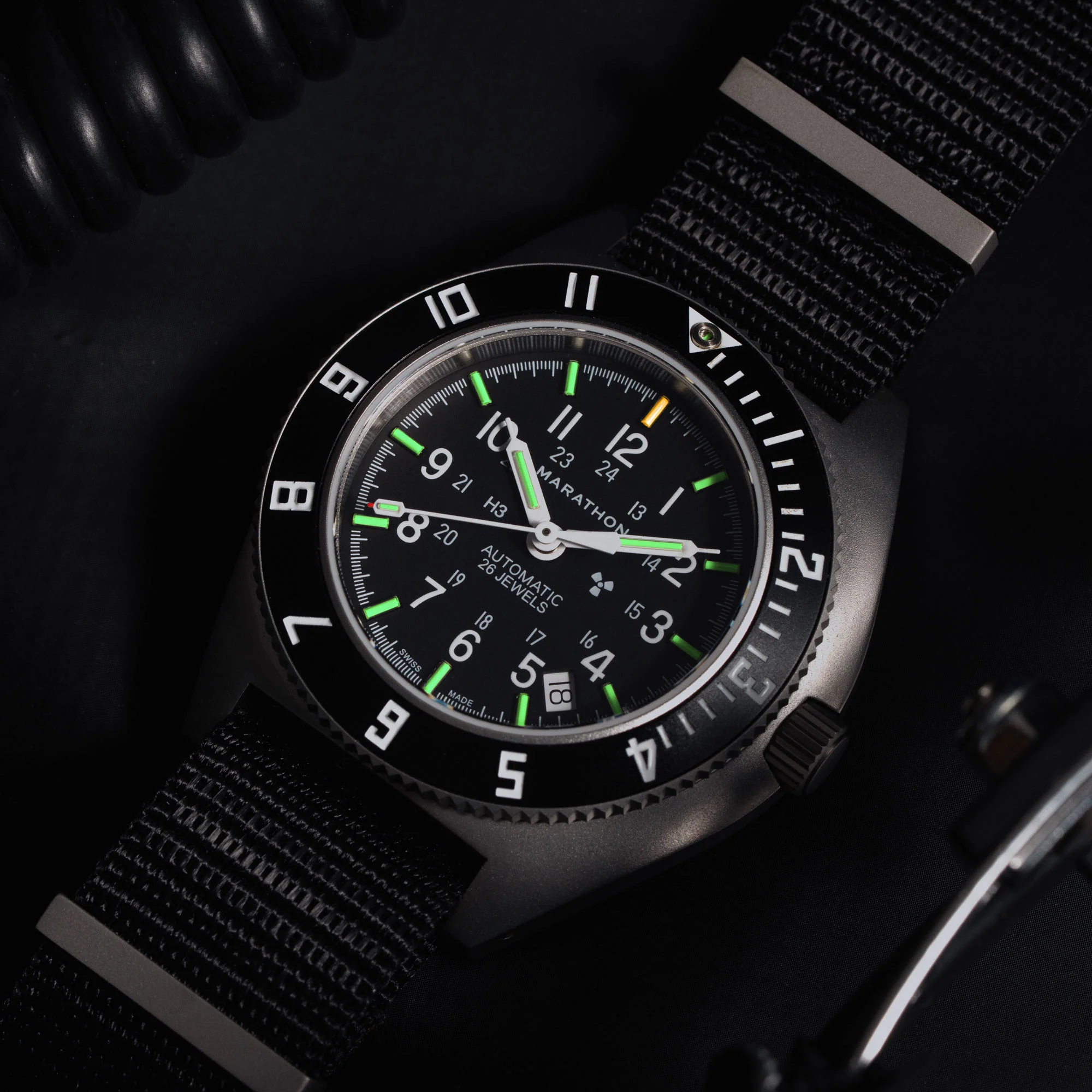 41mm Steel Navigator w/ Date Automatic (SSNAV-D AUTO) on Nylon DEFSTAN thumbnail 2