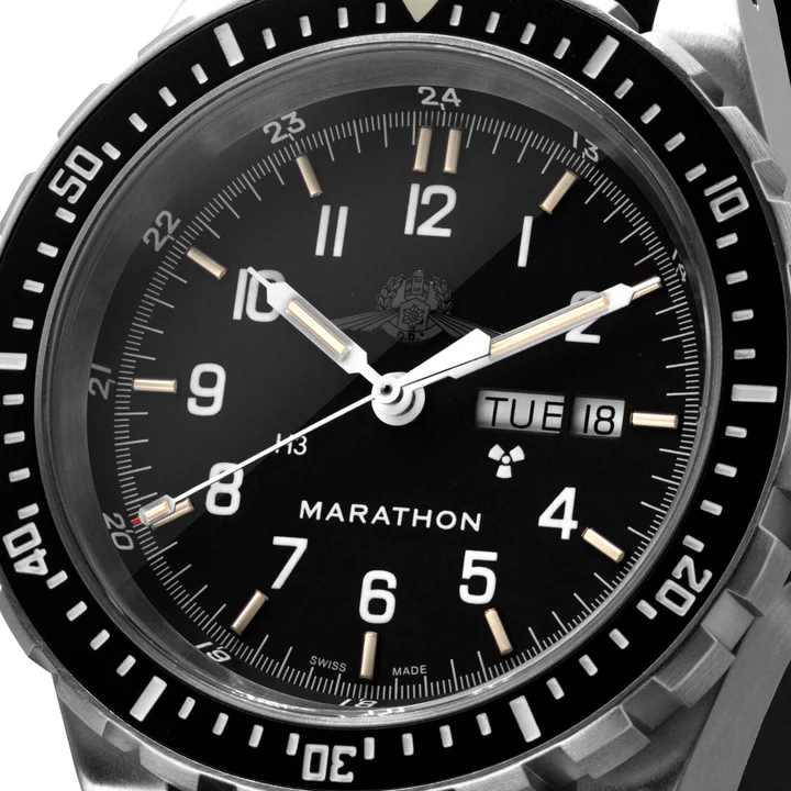 46mm Official IDF YAMAM¢ Jumbo Day/Date Automatic (JDD) with Stainless Steel Bracelet