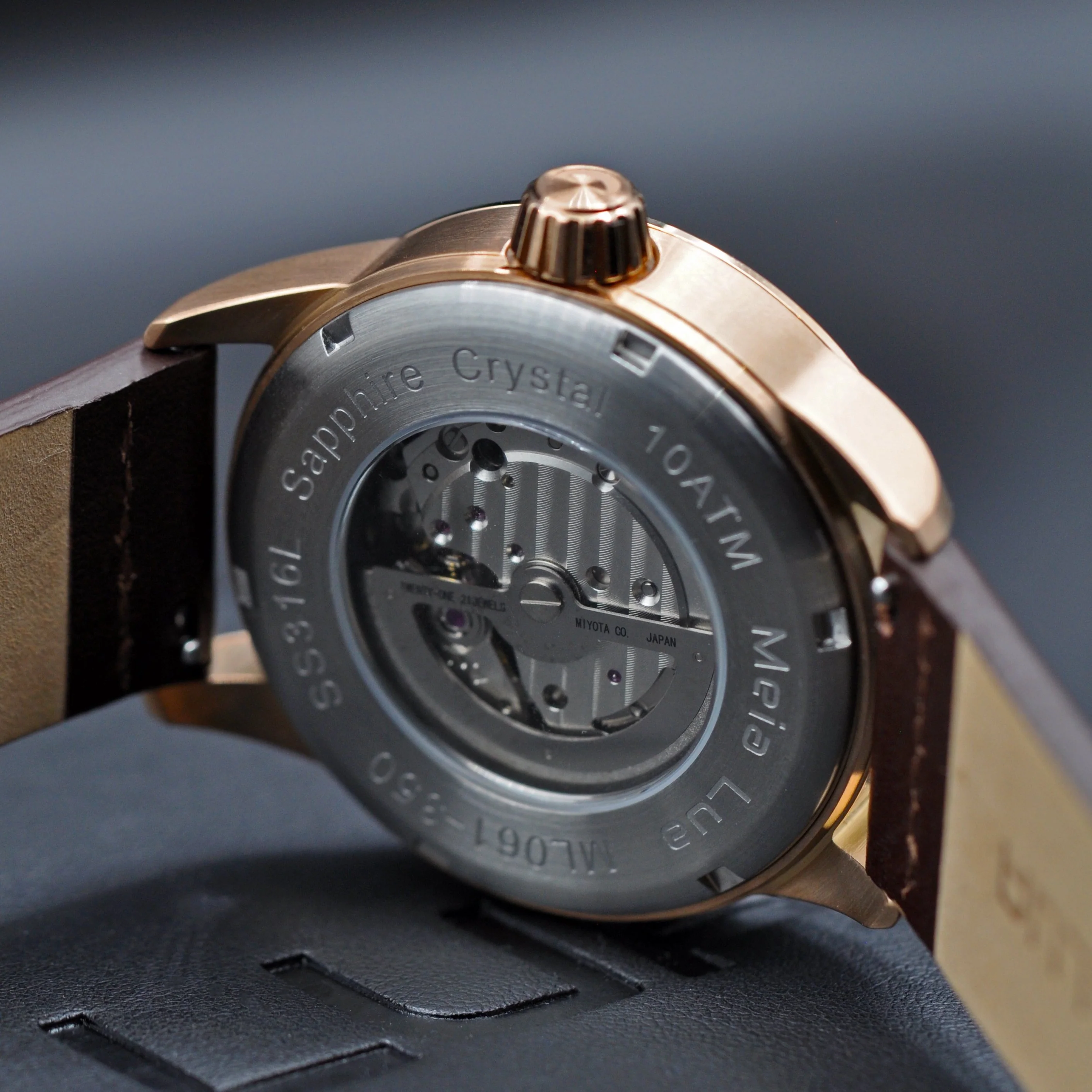 BOREAL MOONRISE | Bronze Gold Case - Cocoa Leather thumbnail 3