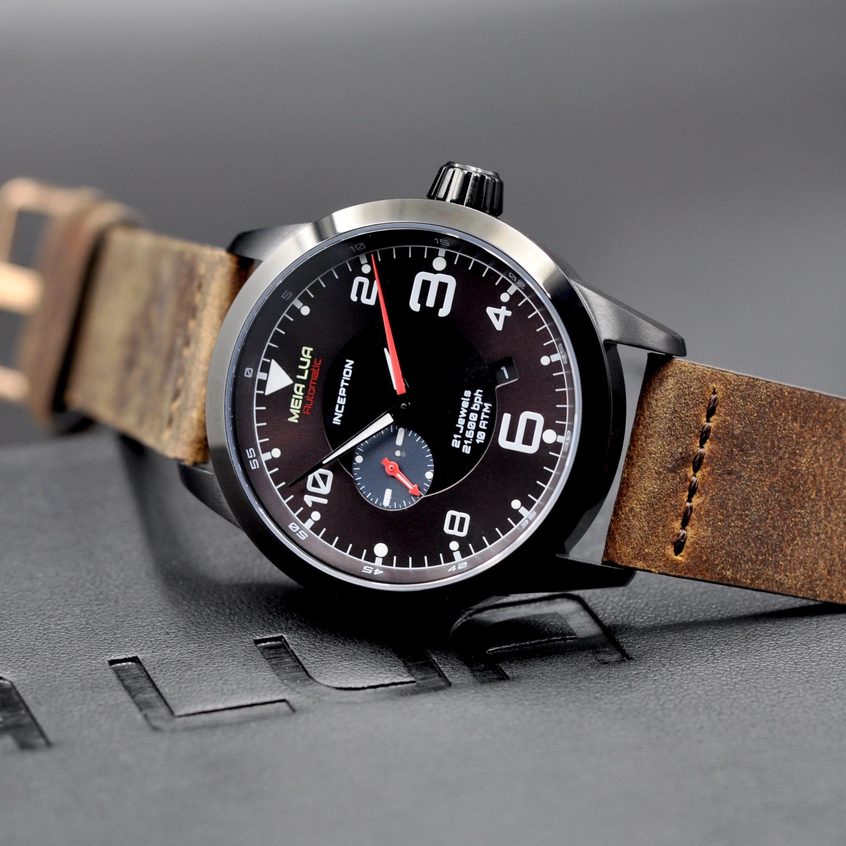 MOONMETAL DUST - DARK SIDE | Distressed Brown Leather thumbnail 2