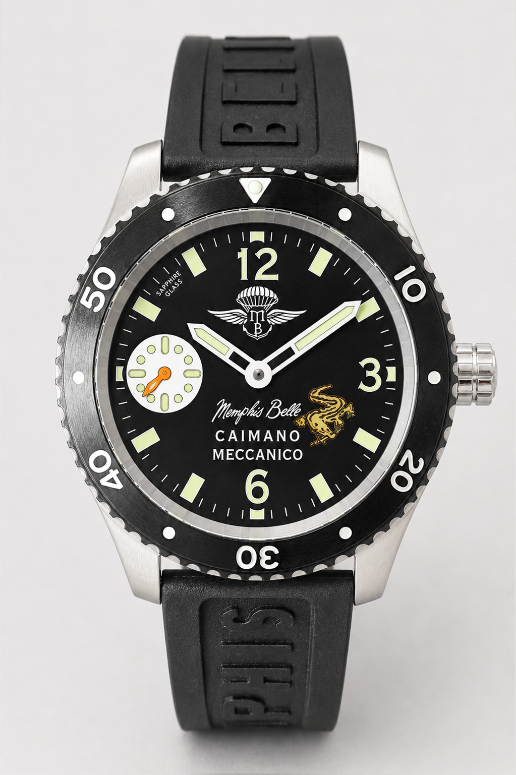 Caimano Meccanico Nero Bracciale thumbnail 2