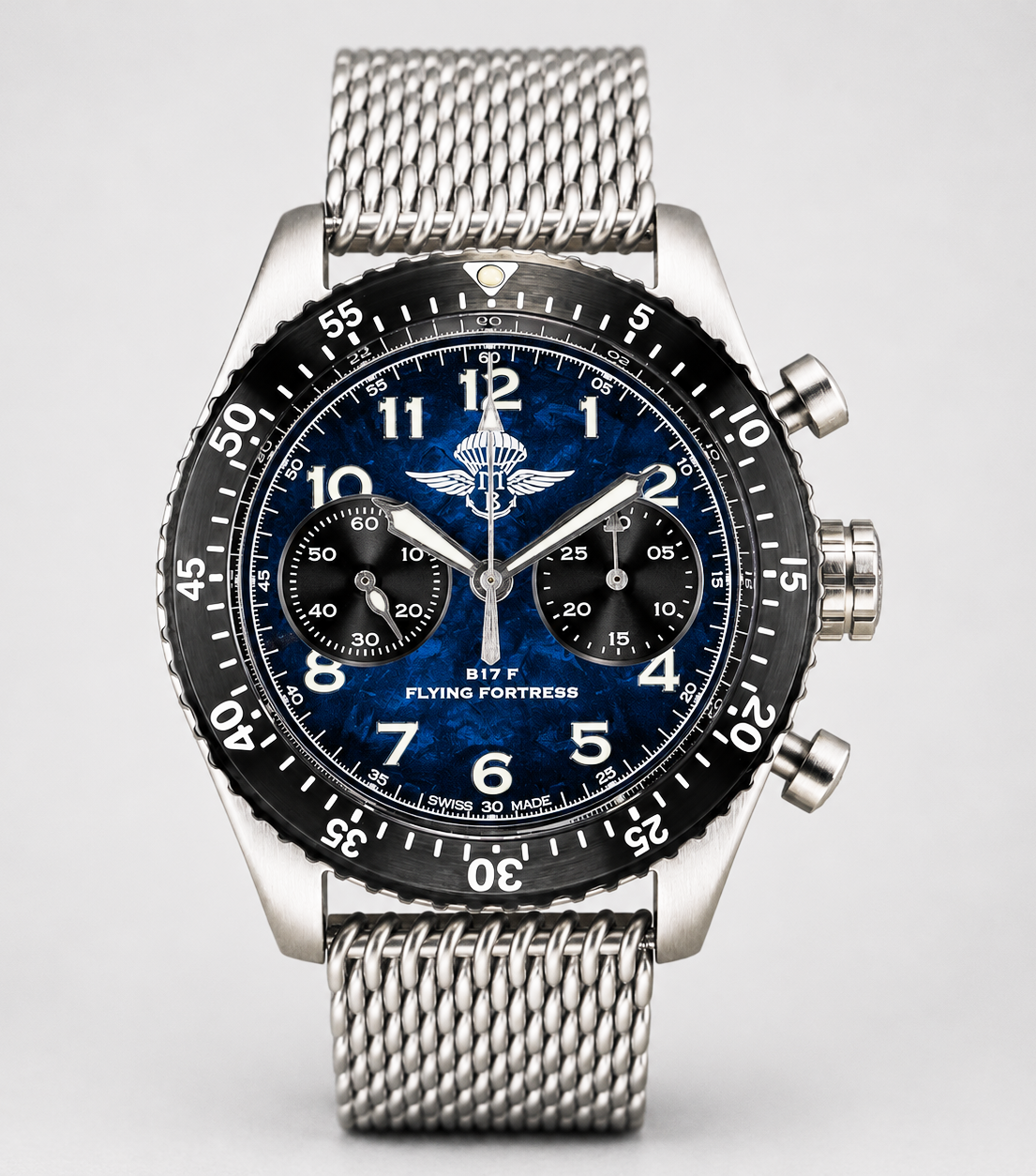 Crono B 17 F Bicompax Quadrante Blu thumbnail 3