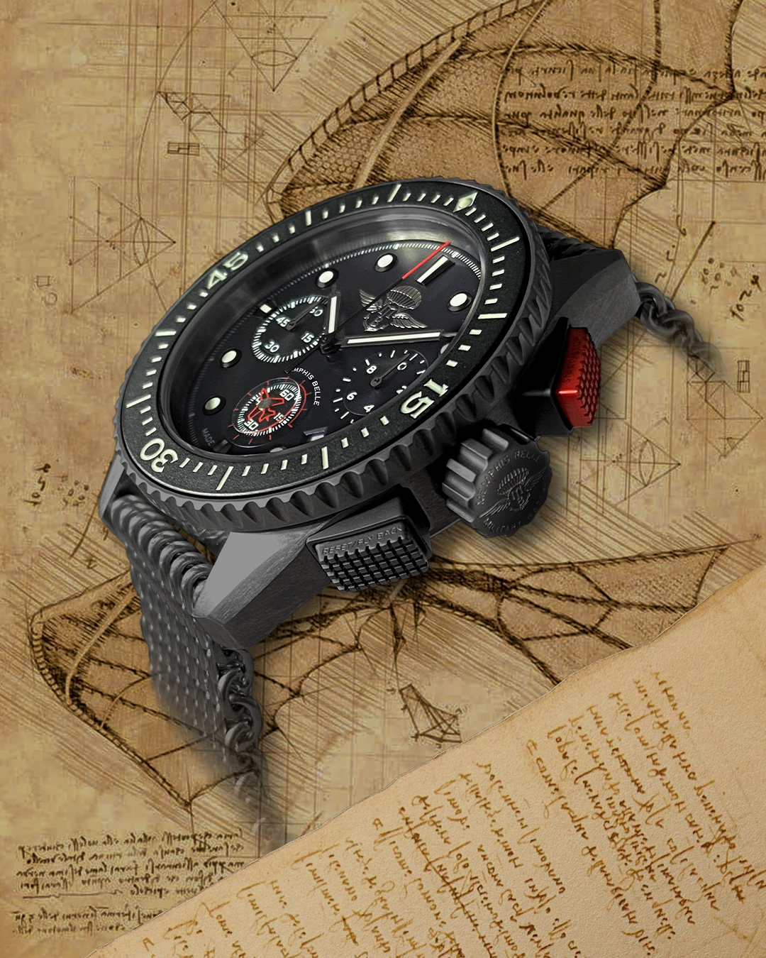 Crono Leonardo MB PVD Nero – Maglia Milano thumbnail 3