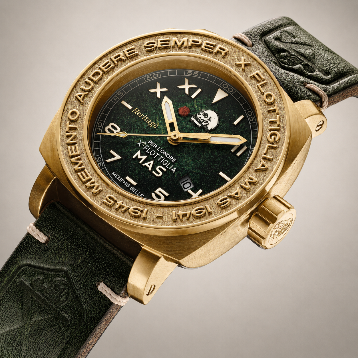 Heritage Bronzo Automatico H2 Verde selected view