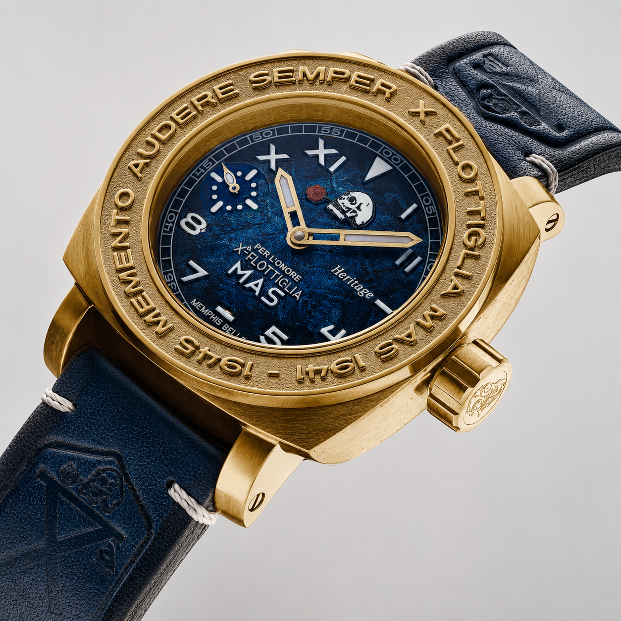Heritage Bronzo Meccanico HM6 Blu thumbnail 2