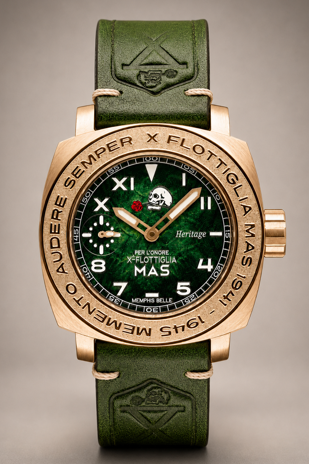 Heritage Bronzo Meccanico HM3 Verde selected view