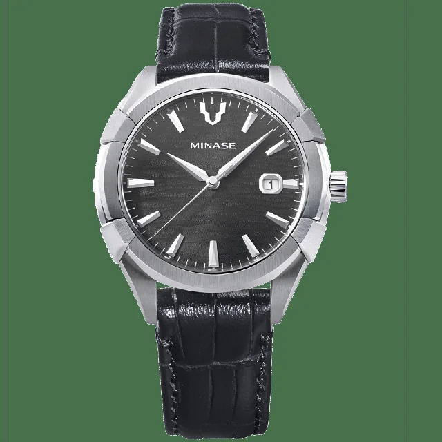 Uruga 42mm Leather Grey Dial