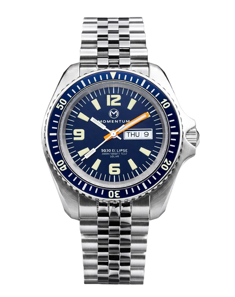 Sea Quartz 30 Eclipse Solar Stainless Steel [42mm] Blue Dial thumbnail 2