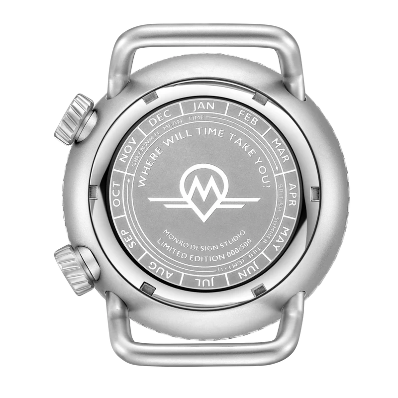 MONRO ADVENTURE MA-6 ARCTIC WHITE, Automatic GMT Worldtimer, 44mm Stainless Steel, White Dial thumbnail 2