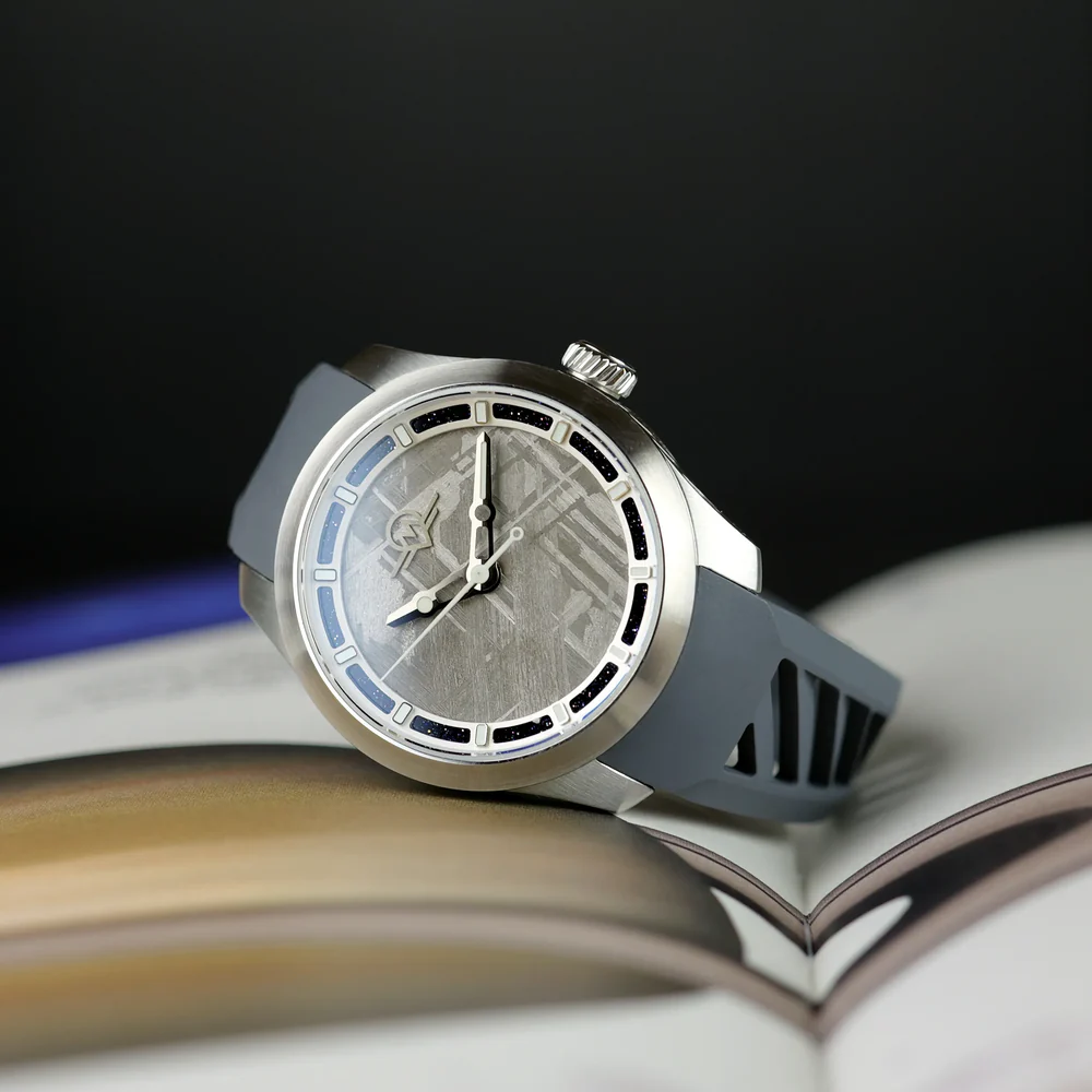 MONRO LUNA ADVENTURE MLA-MER METEORITE DIAL, 9039 Automatic Watch, 39mm EPDM Rubber thumbnail 2