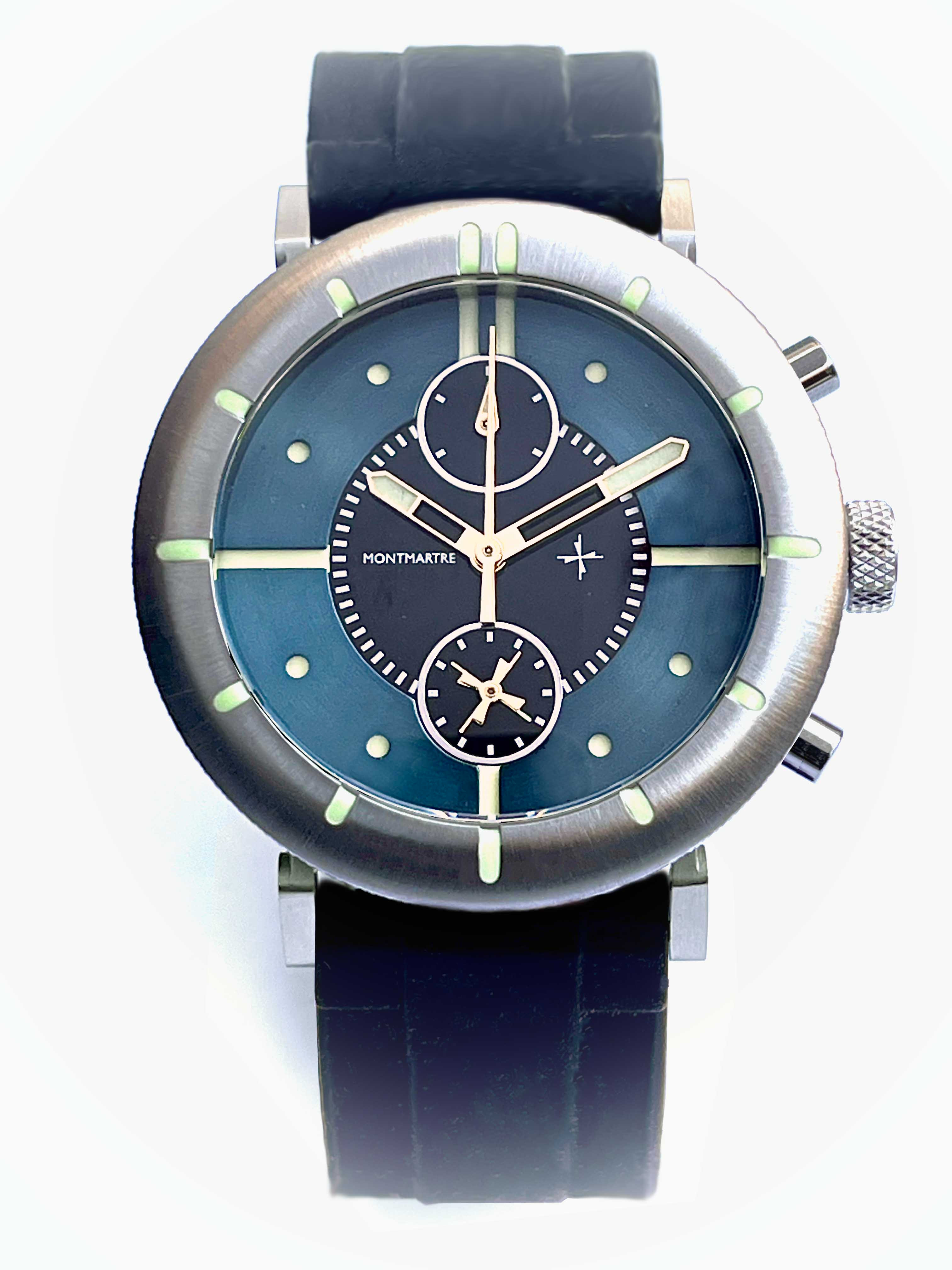 MW1 40mm chronograph with teal dial thumbnail 3