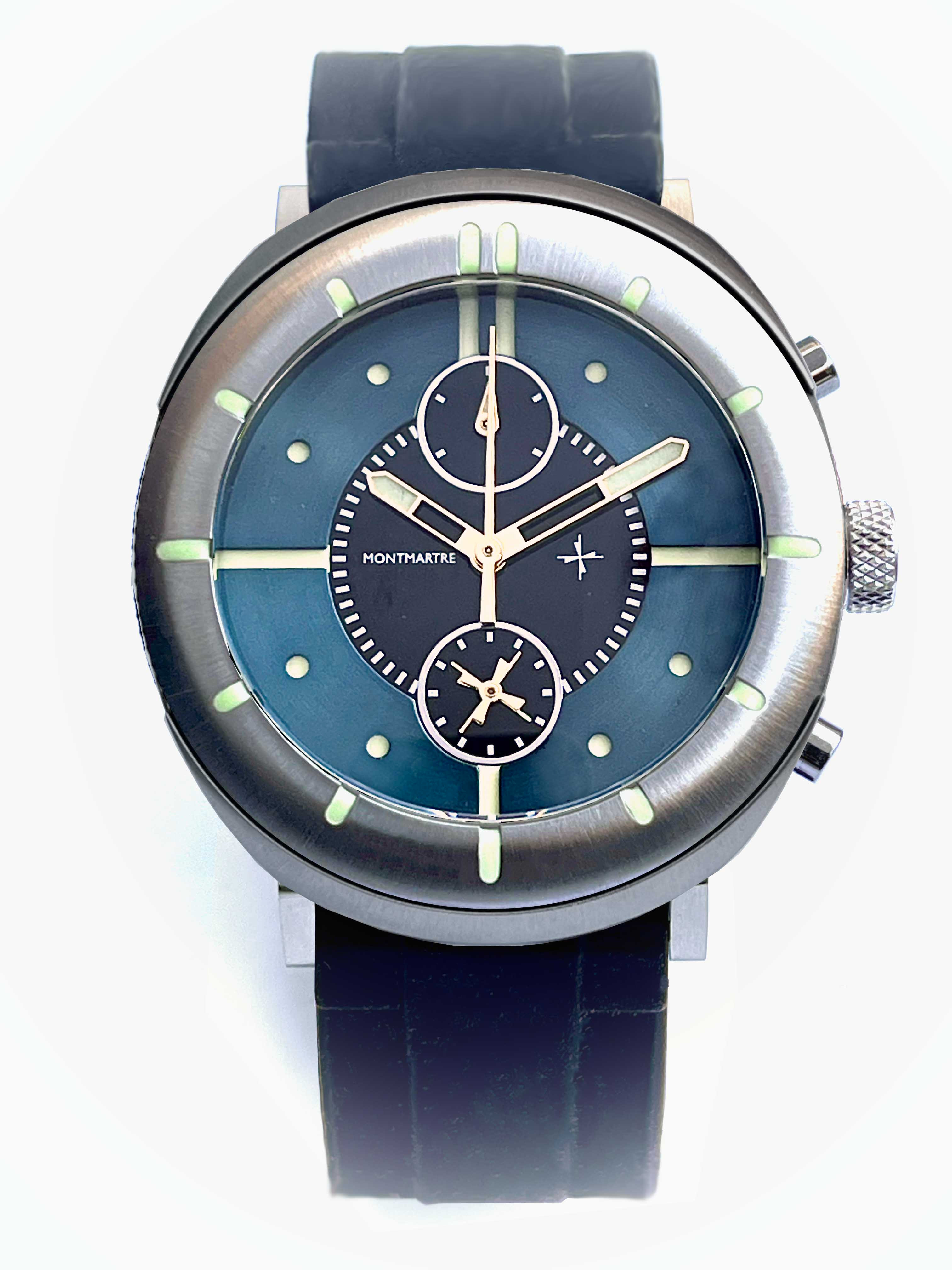MW1 40mm chronograph with teal dial thumbnail 4