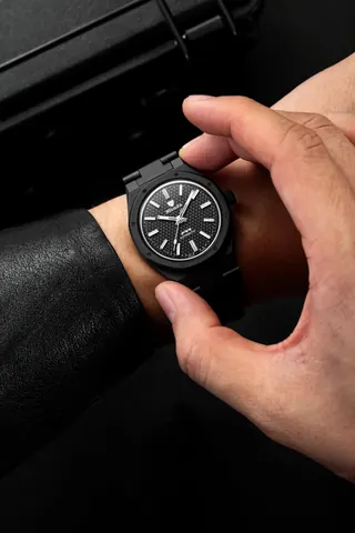 F77 BLACK CERAMIC TRESSED DIAL MK1 - 37MM