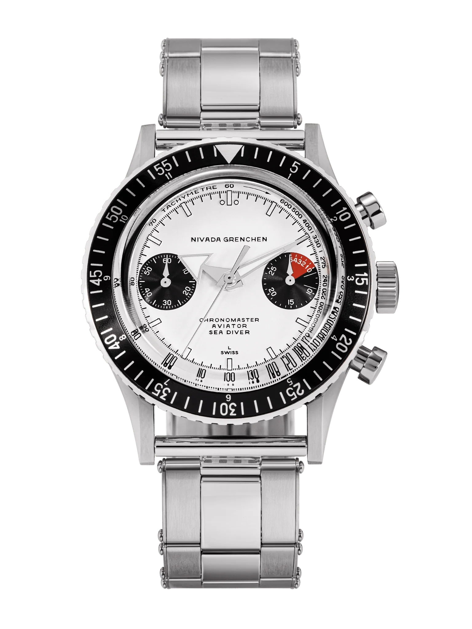WHITE PANDA INTER.BEZEL 38mm - MANUAL