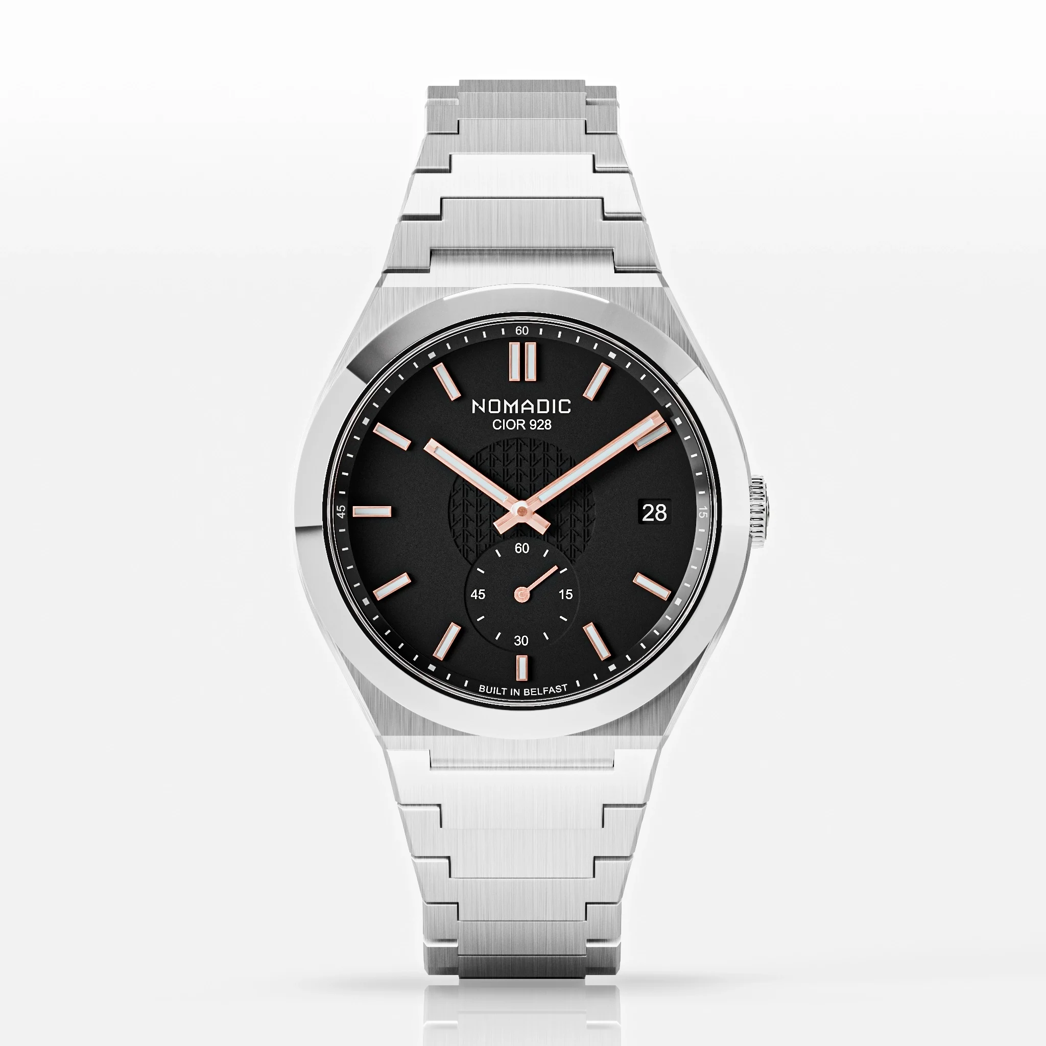 Cíor 928 - Luxury Sports Watch (36mm) - Black and Rose Gold thumbnail 2