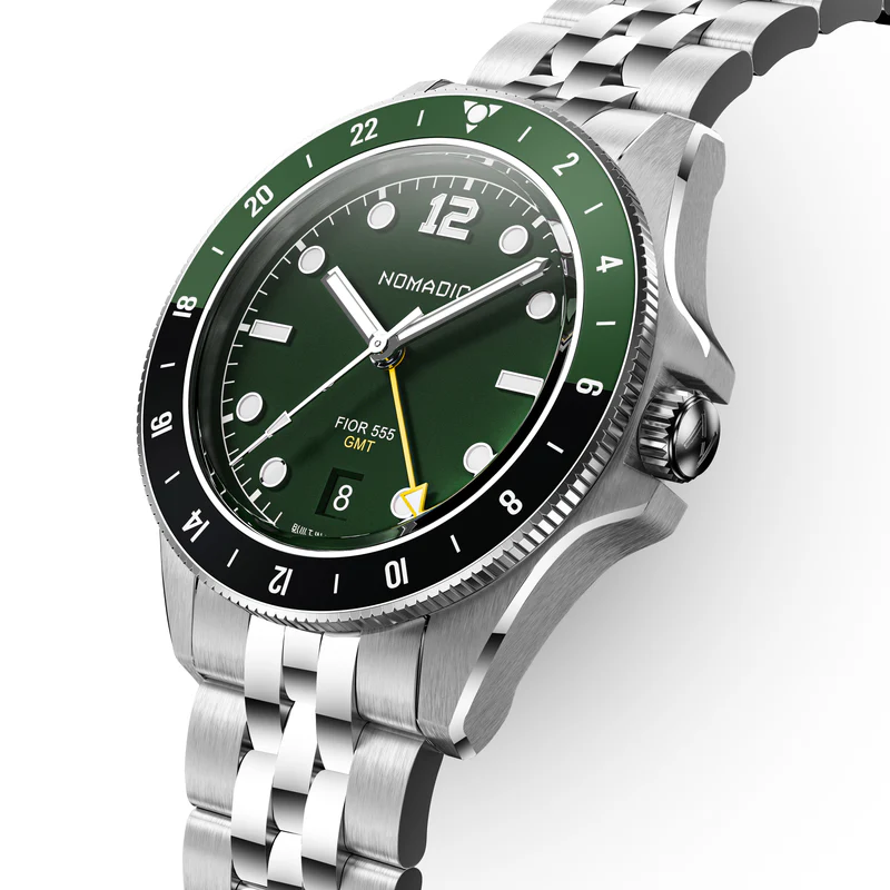 Fíor 555 - GMT Watch (41mm) - Emerald Abyss thumbnail 2