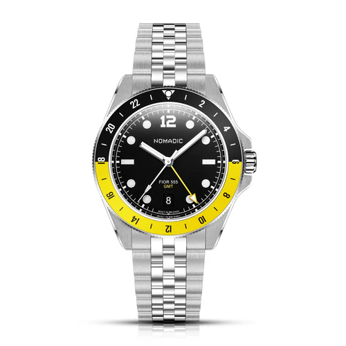 Fíor 555 - GMT Watch (41mm) - Shipyard Yellow thumbnail 2