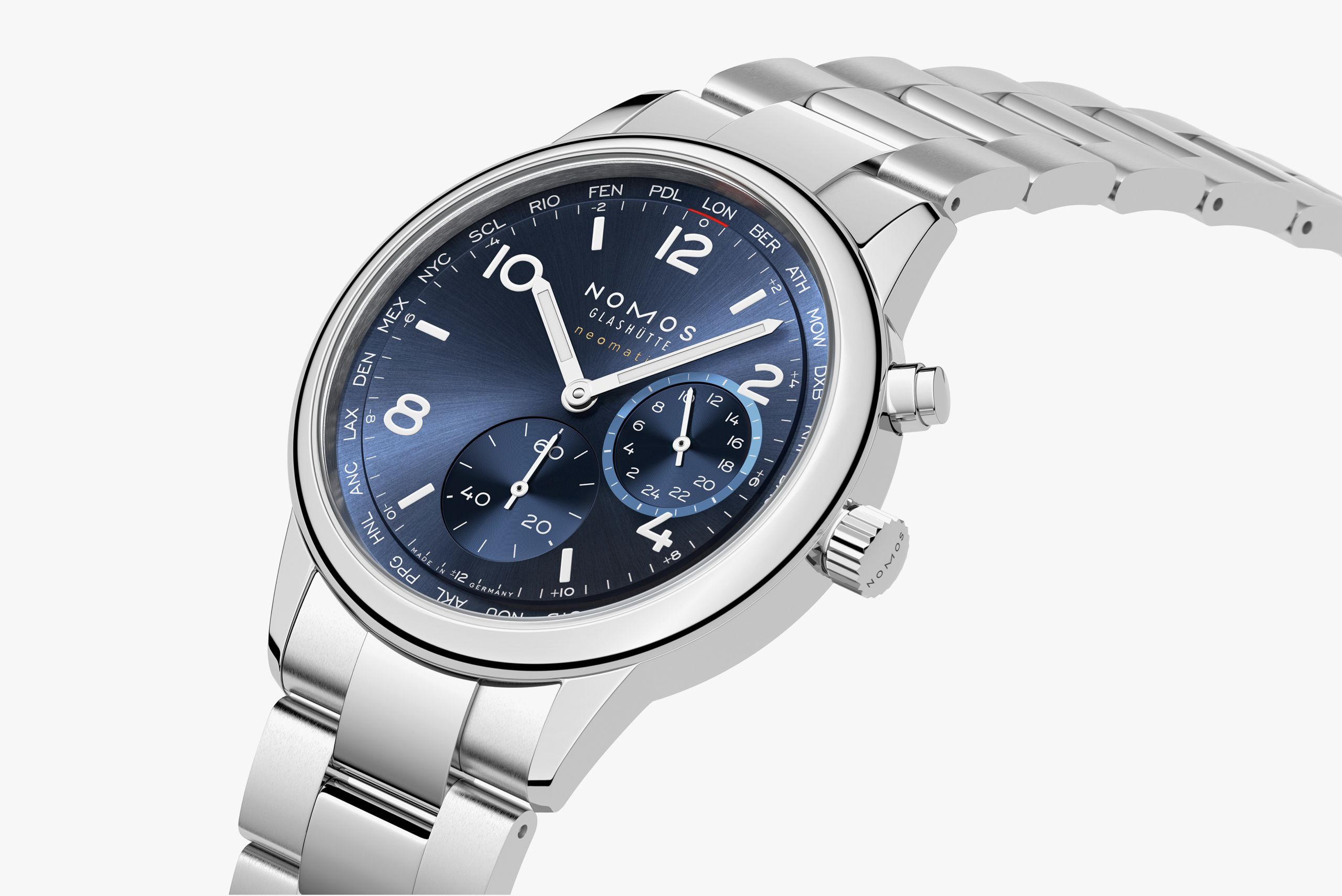 Club Sport neomatik Worldtimer blue thumbnail 3