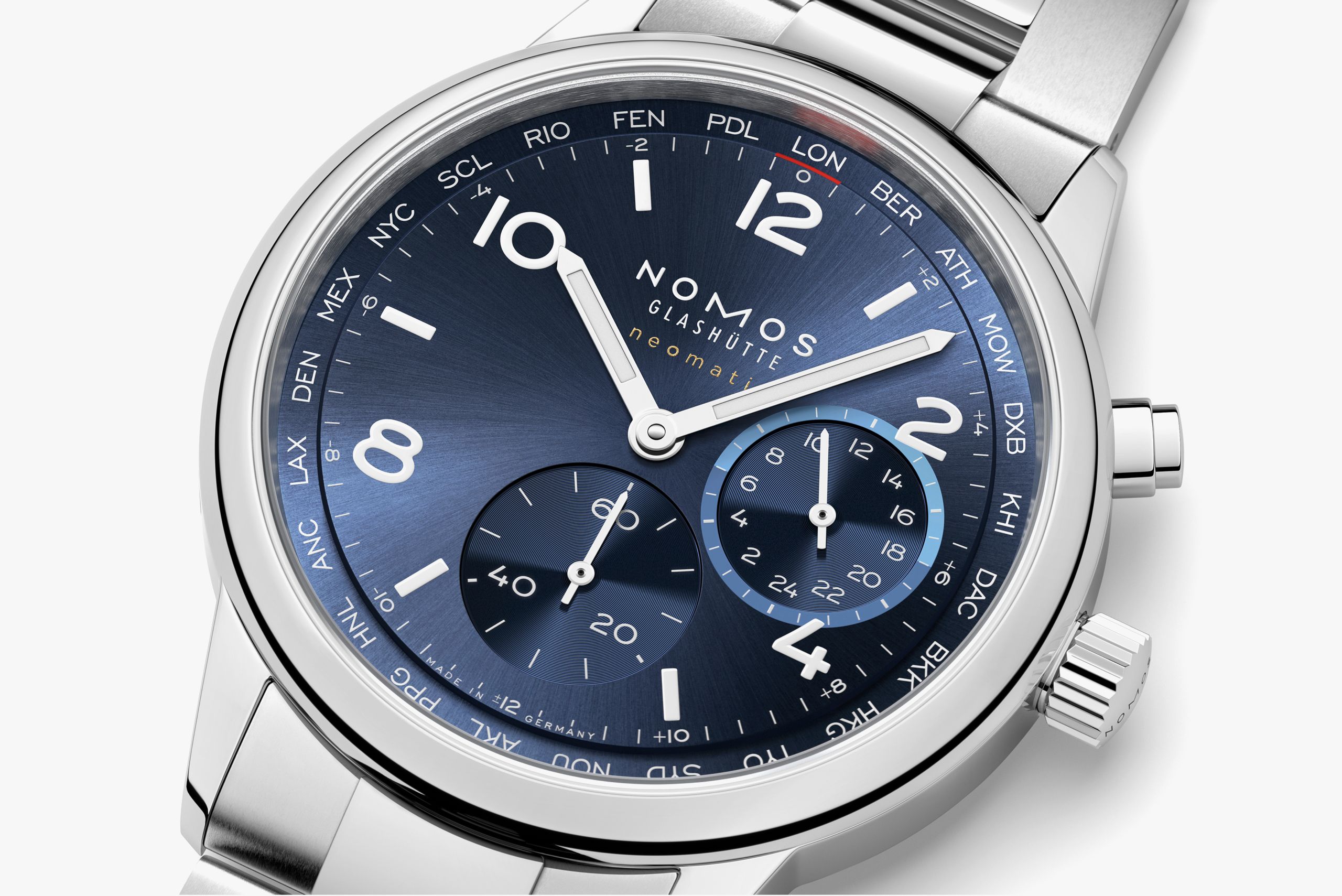 Club Sport neomatik Worldtimer blue thumbnail 4