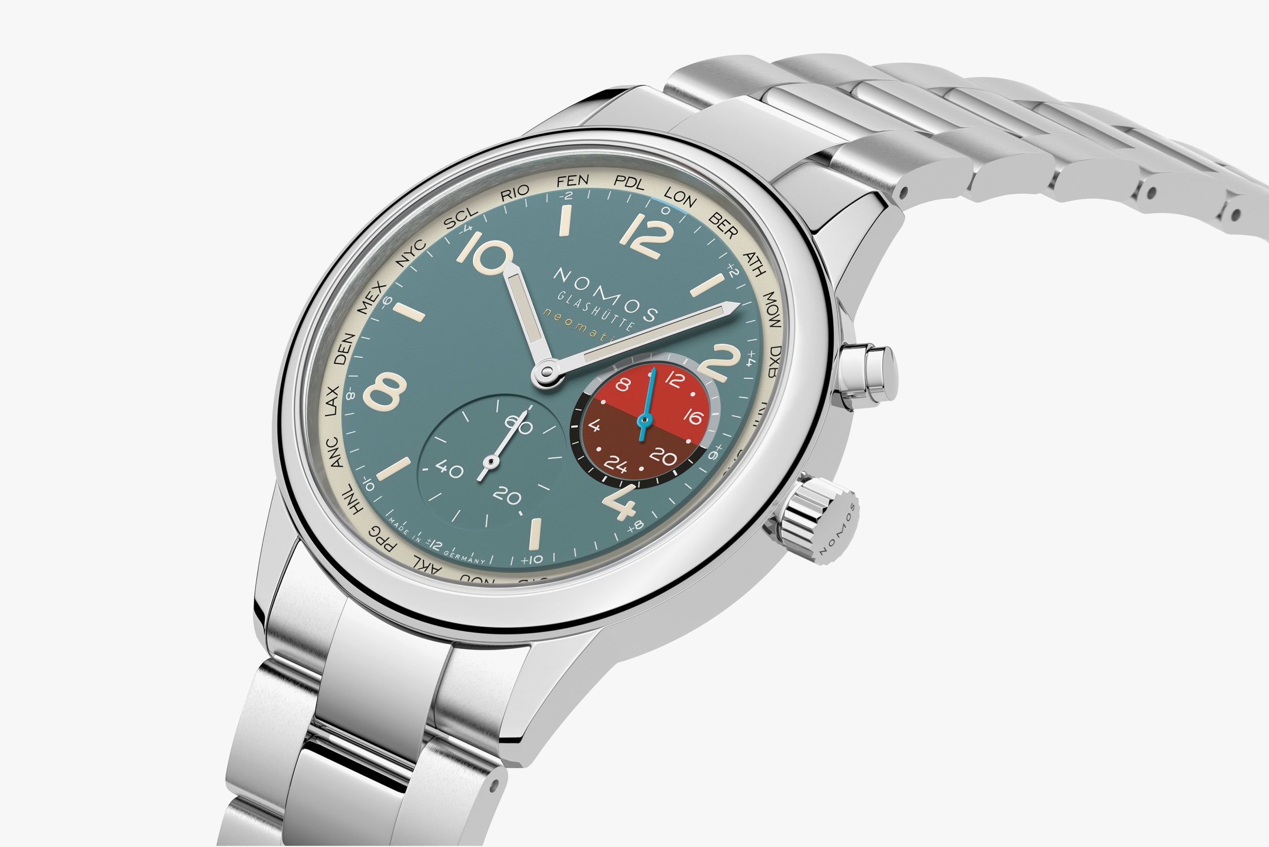Club Sport neomatik Worldtimer Glacier thumbnail 3