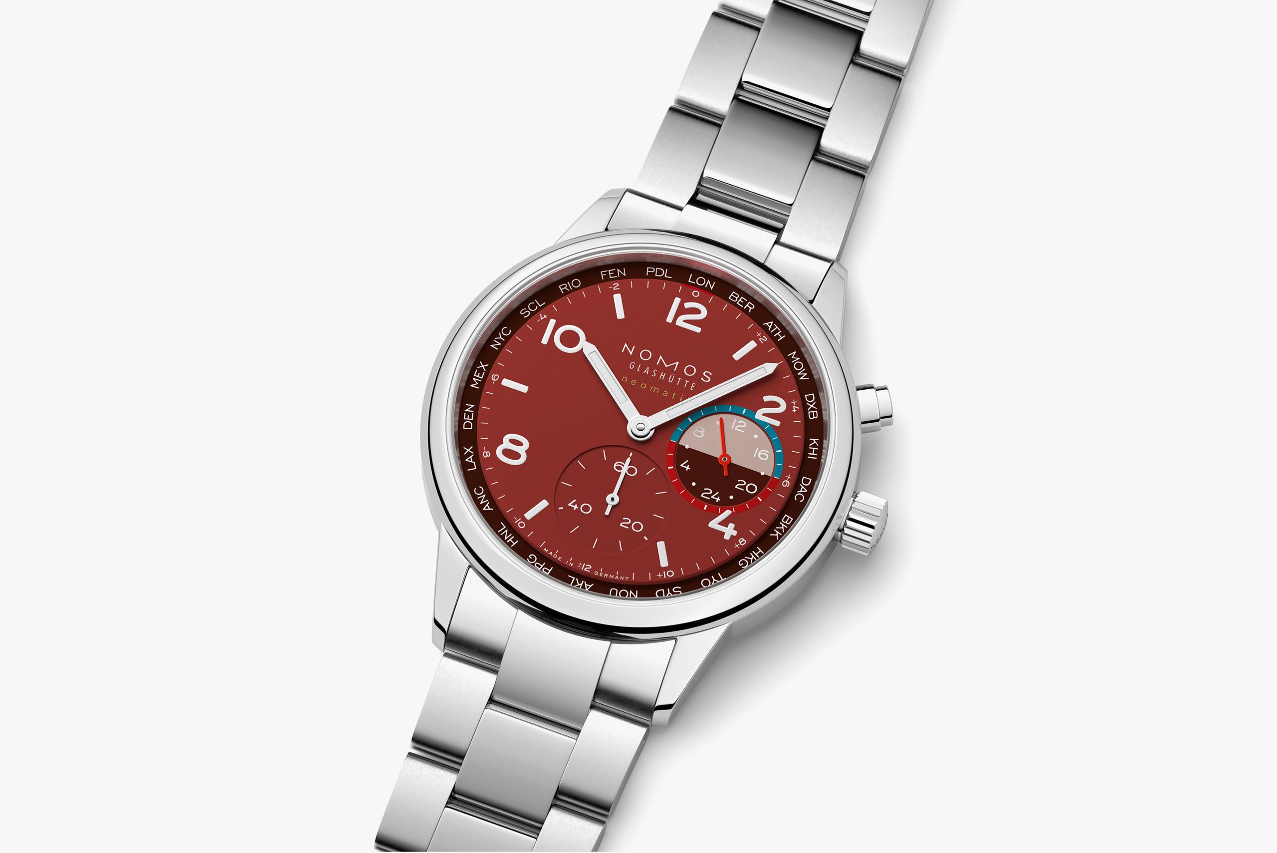 Club Sport neomatik Worldtimer Magma thumbnail 3