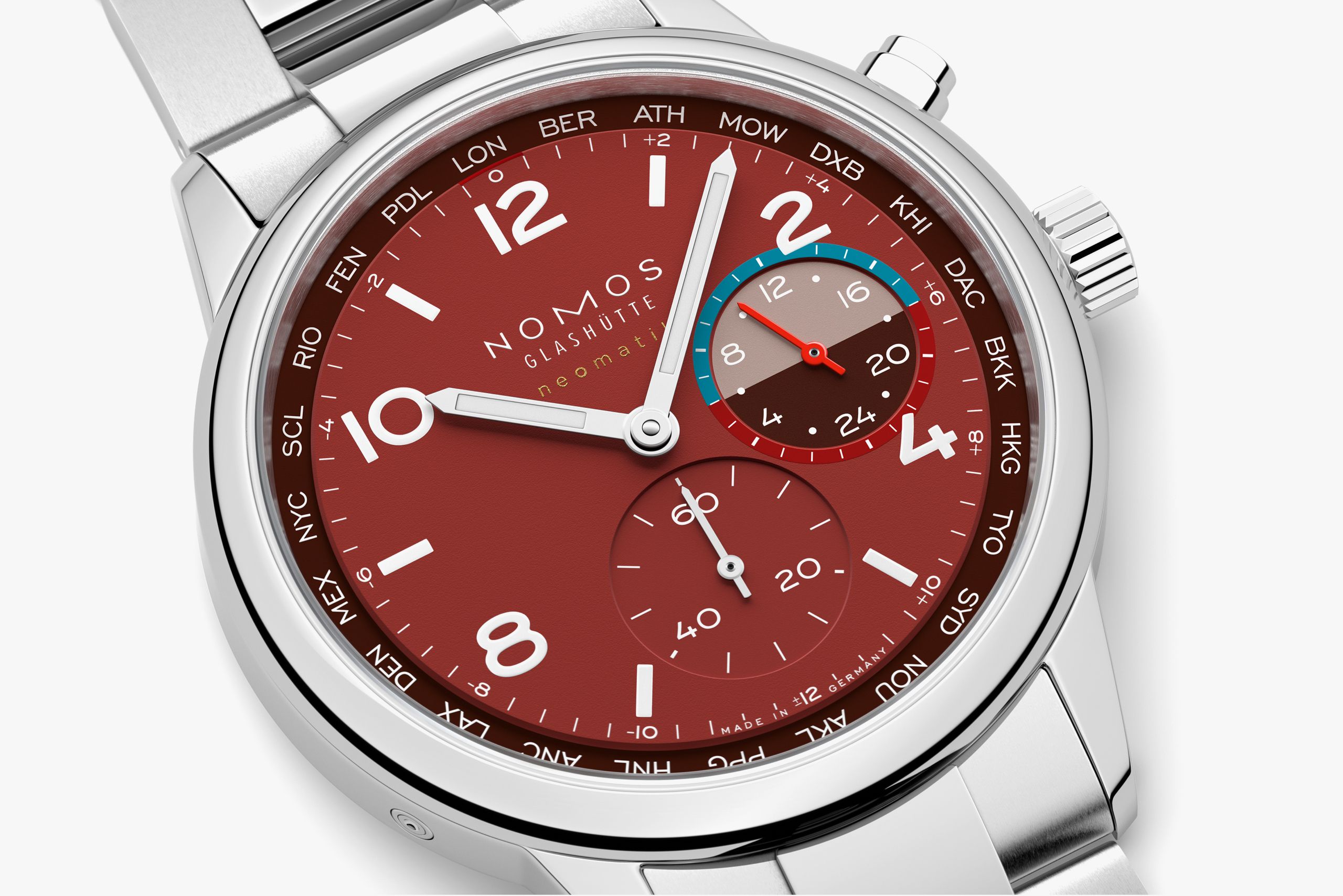 Club Sport neomatik Worldtimer Magma thumbnail 4