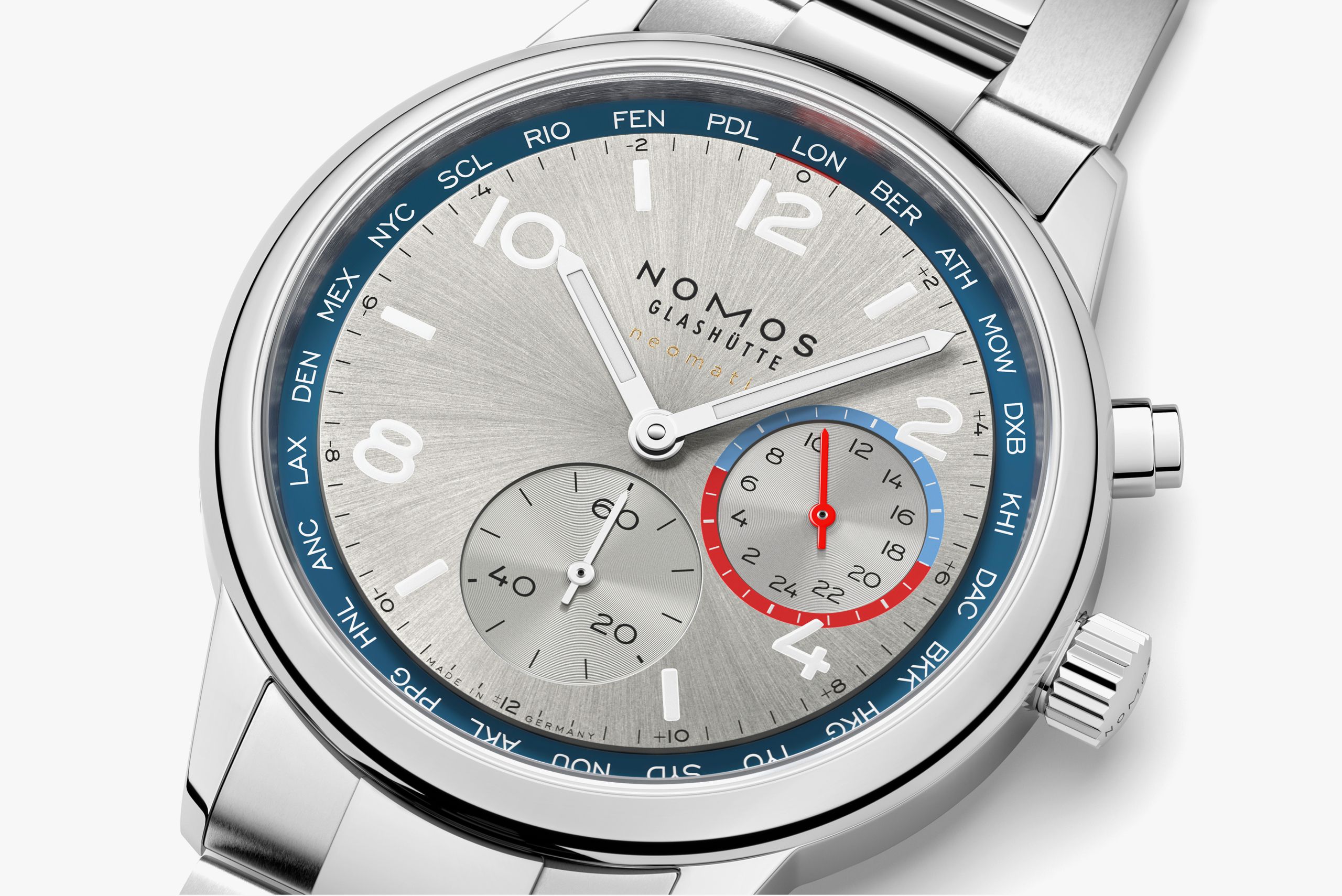 Club Sport neomatik Worldtimer silver thumbnail 4