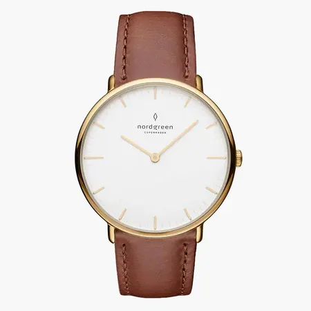 Native 28mm - Rose Gold - Latte Sunray Dial
