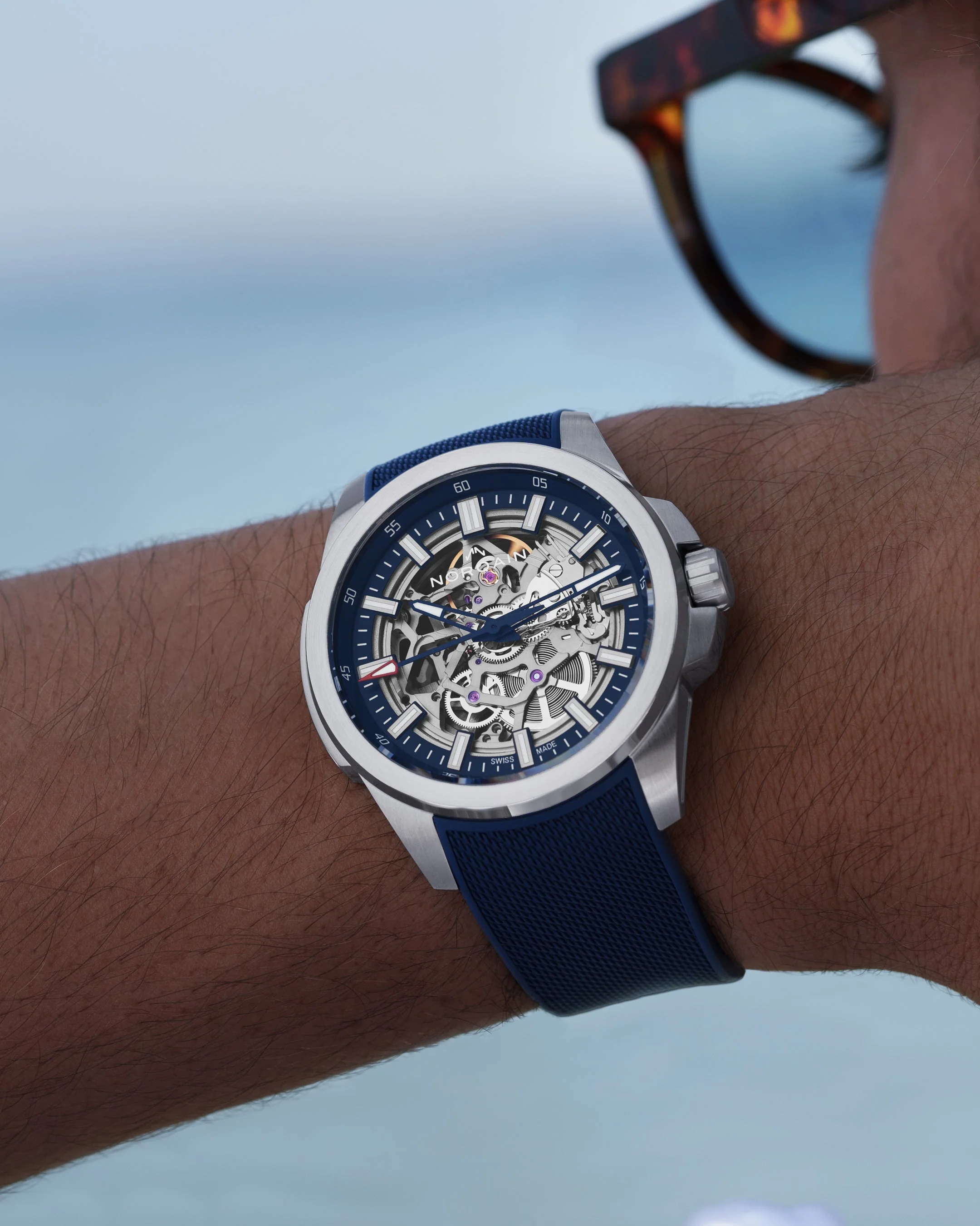 Independence Skeleton 42mm Blue thumbnail 3