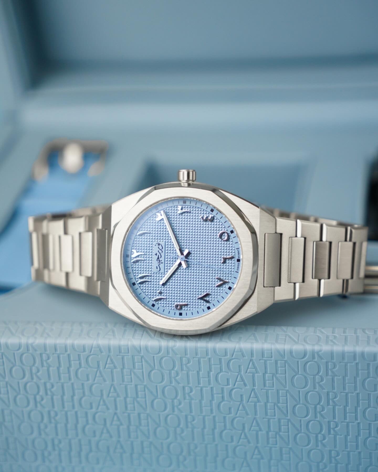 Club Automatic Sky Blue "Clou de Paris" Swiss Automatic - 40mm thumbnail 3