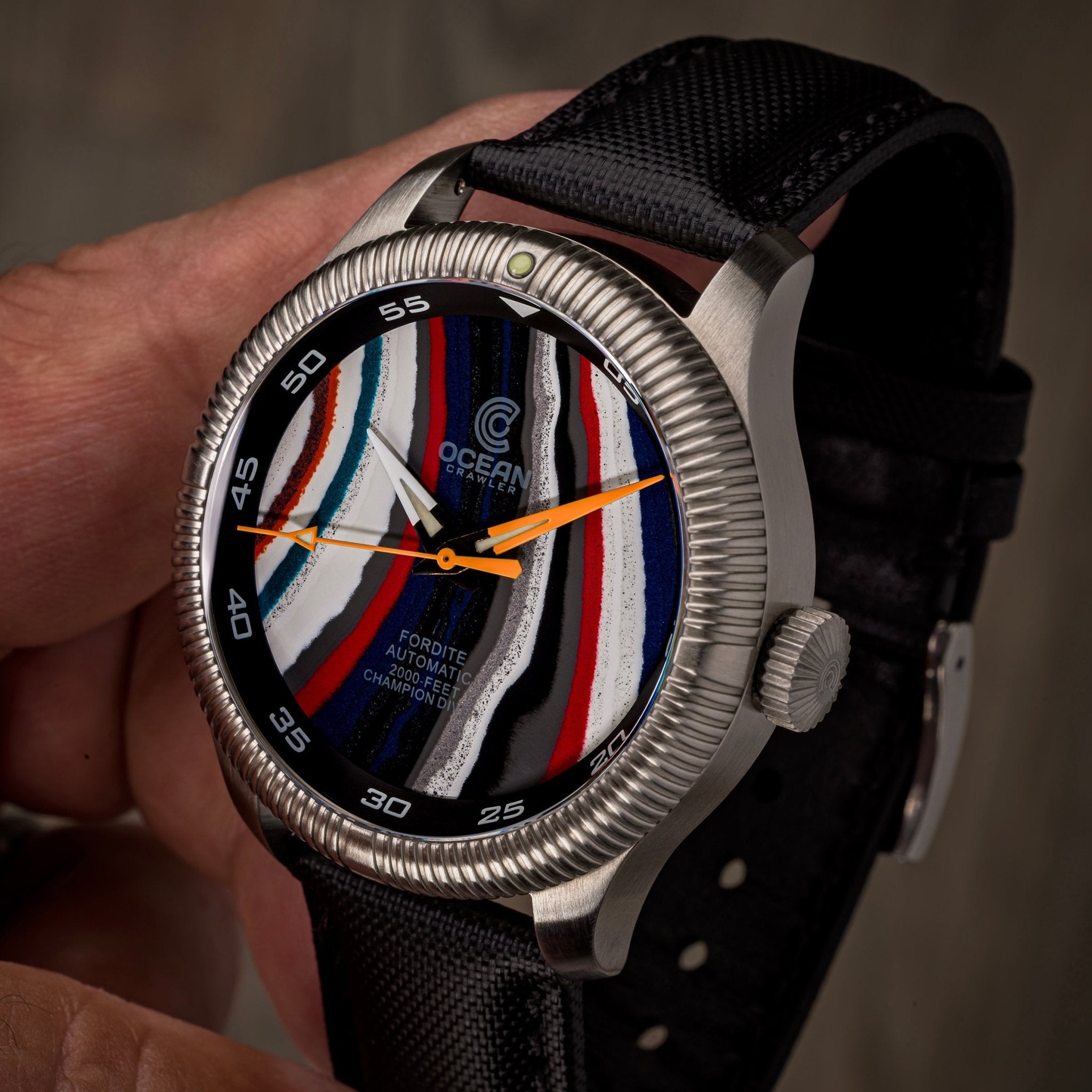 Champion Diver - Fordite - Unique Piece - Chrome Heritage selected view