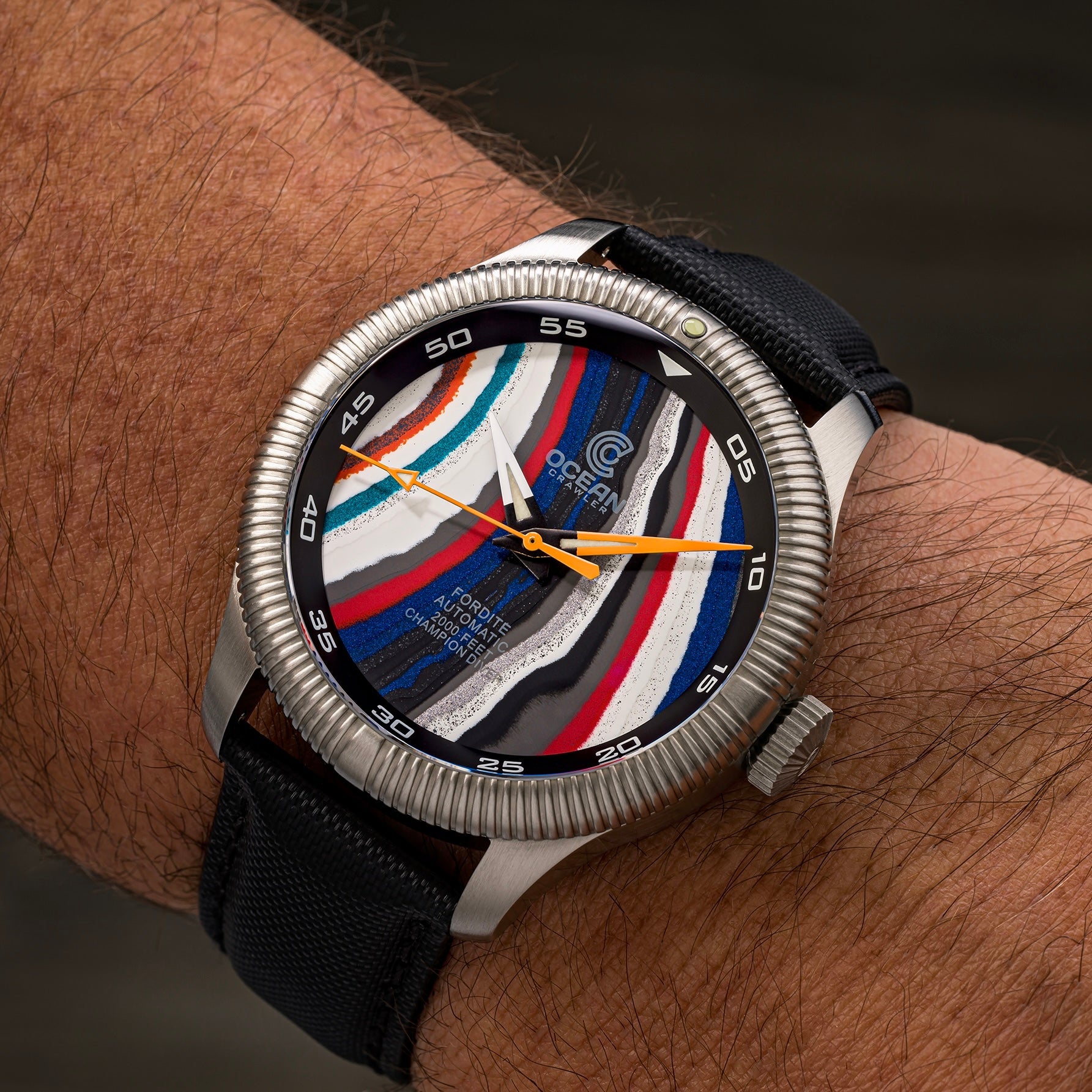 Champion Diver - Fordite - Unique Piece - Chrome Heritage thumbnail 2